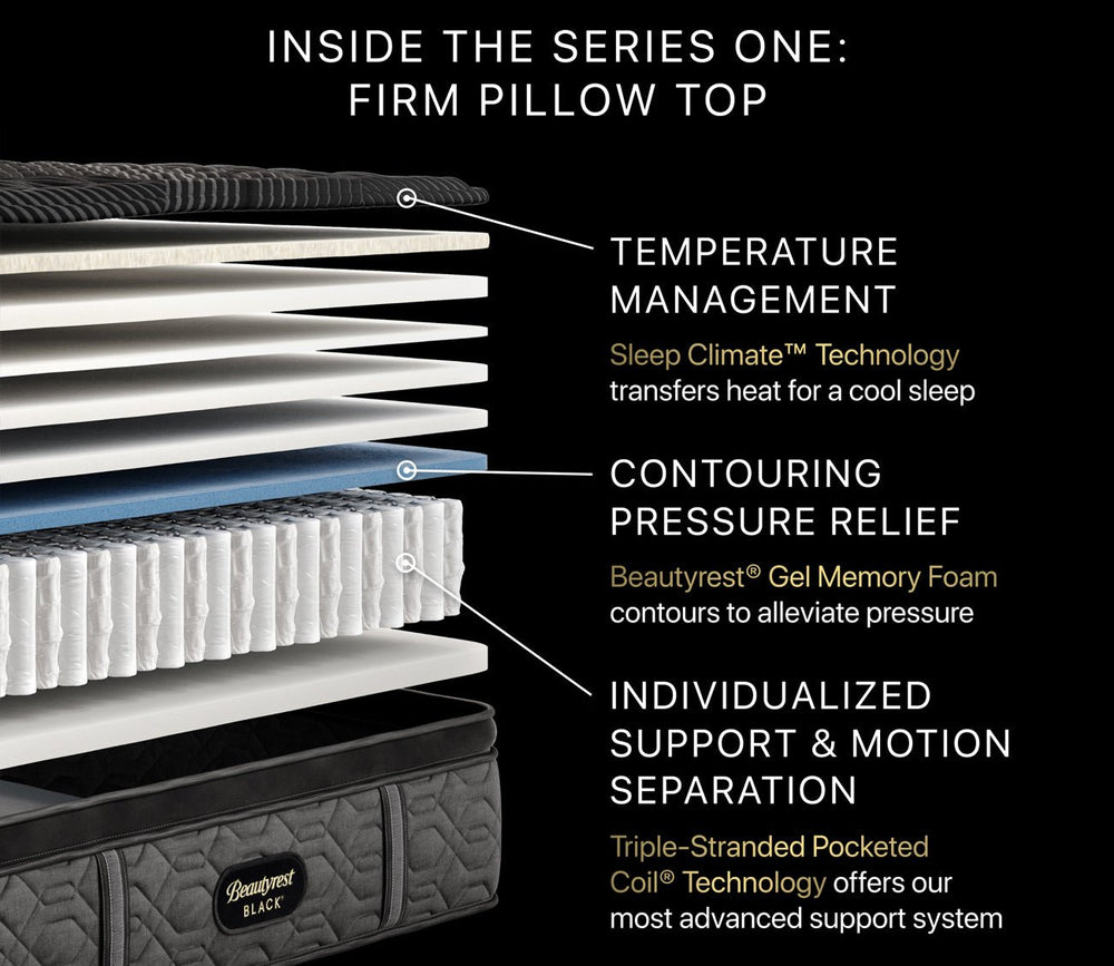 Beautyrest Black Series One Firm Pillow Top Mattress by Simmons