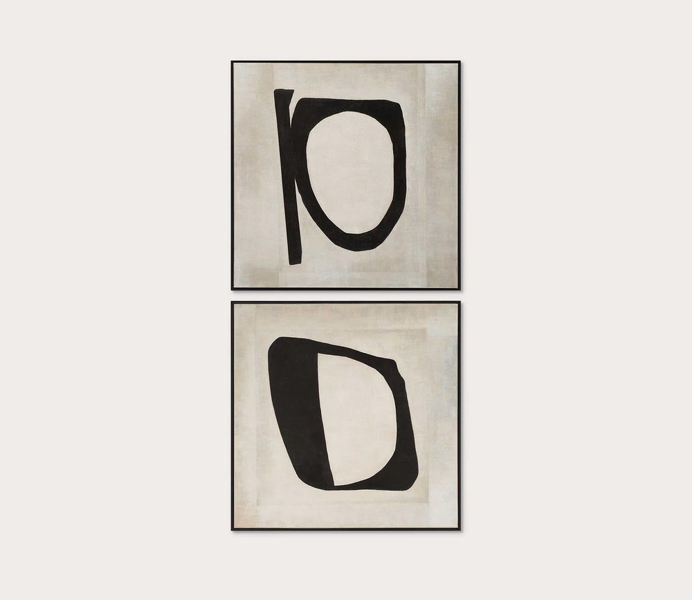 Characters Hand Painted Canvases, Set of 2 by Uttermost