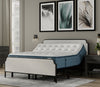 CM Home Alyssa Upholstered Metal Bed by CM Home