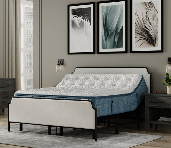 ベッドフレーム BED + MATTRESS with storage - 160x200 cm cm-home-alyssa-upholstered-