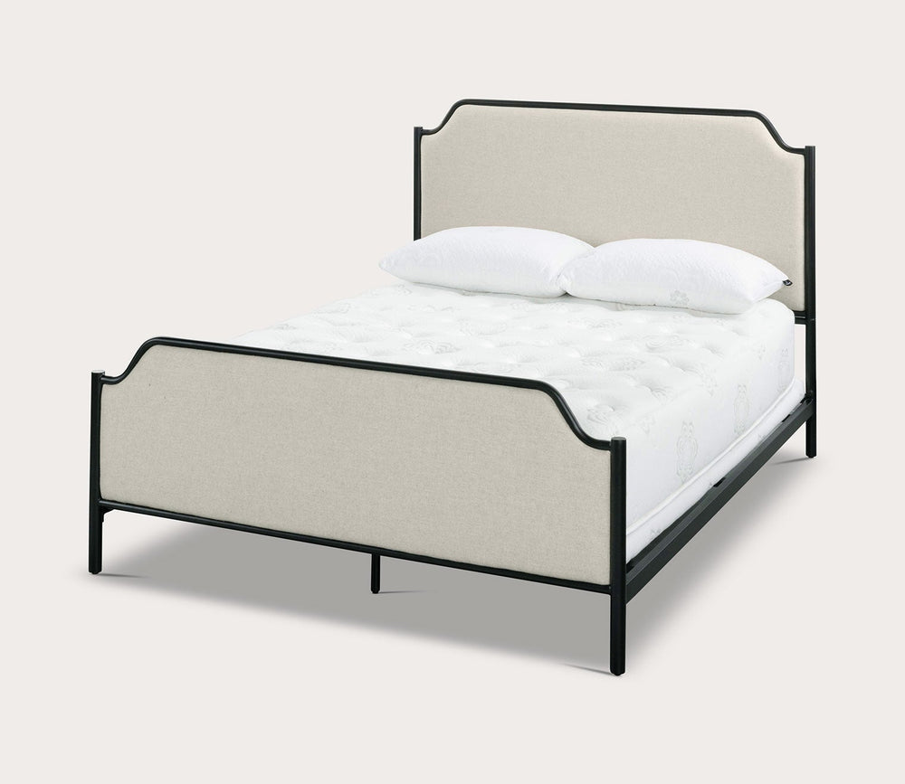 CM Home Alyssa Upholstered Metal Bed by CM Home
