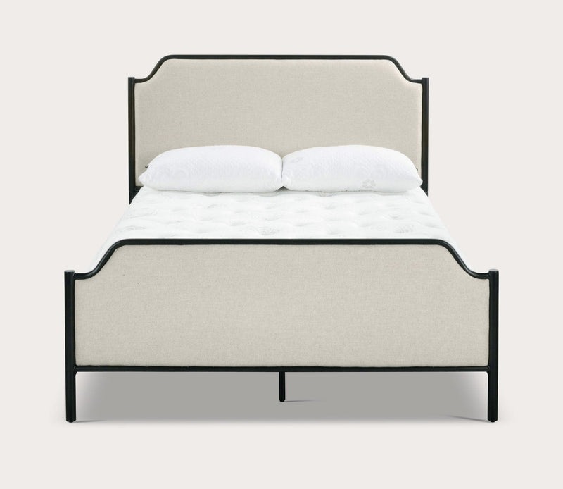 CM Home Alyssa Upholstered Metal Bed - Image 3