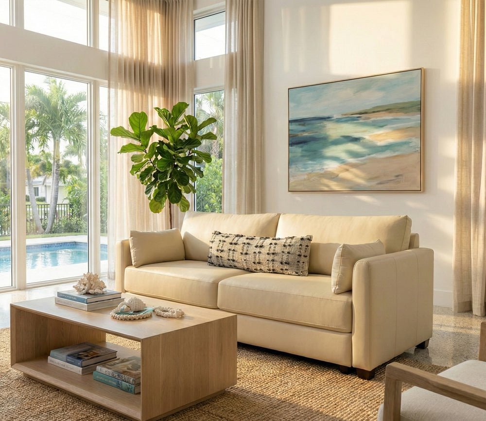 CM Home Amani Leather Sleeper Sofa by CM Home