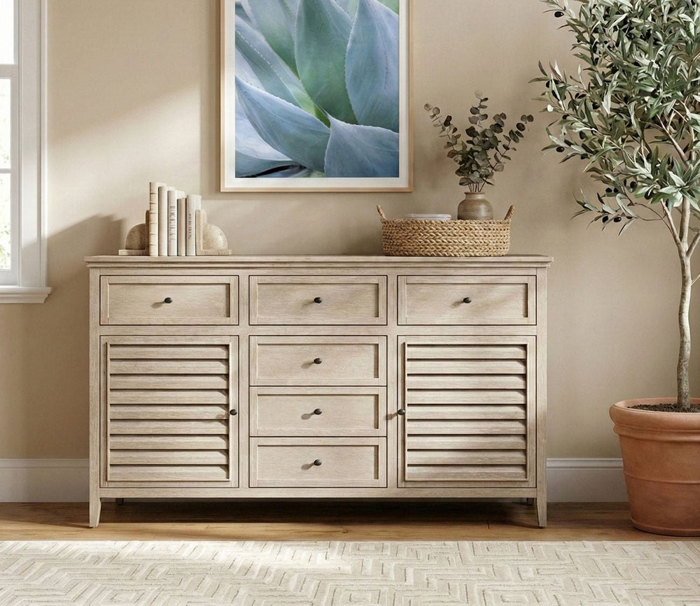 CM Home Carson Dresser in driftwood - lifestyle