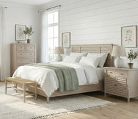 CM Home Carson Wood Bed - Queen / Driftwood