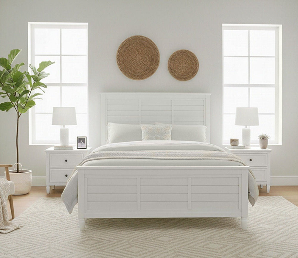 CM Home Delnoir Louvered Panel Bed by CM Home