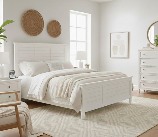 CM Home Delnoir Louvered Panel Bed by CM Home