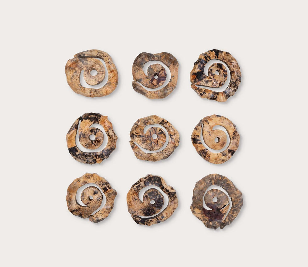 Corkscrew Wood Wall Décor, Set of 9 by Uttermost