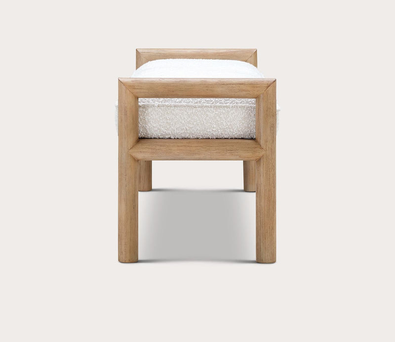 Dorsey Boucle Upholstered Accent Bench - Image 4