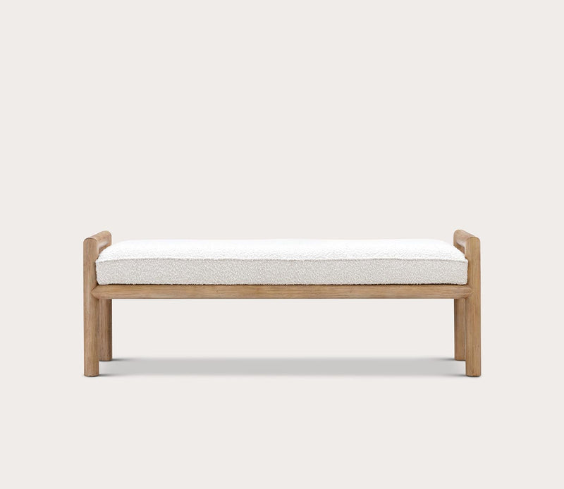 Dorsey Boucle Upholstered Accent Bench - Image 2