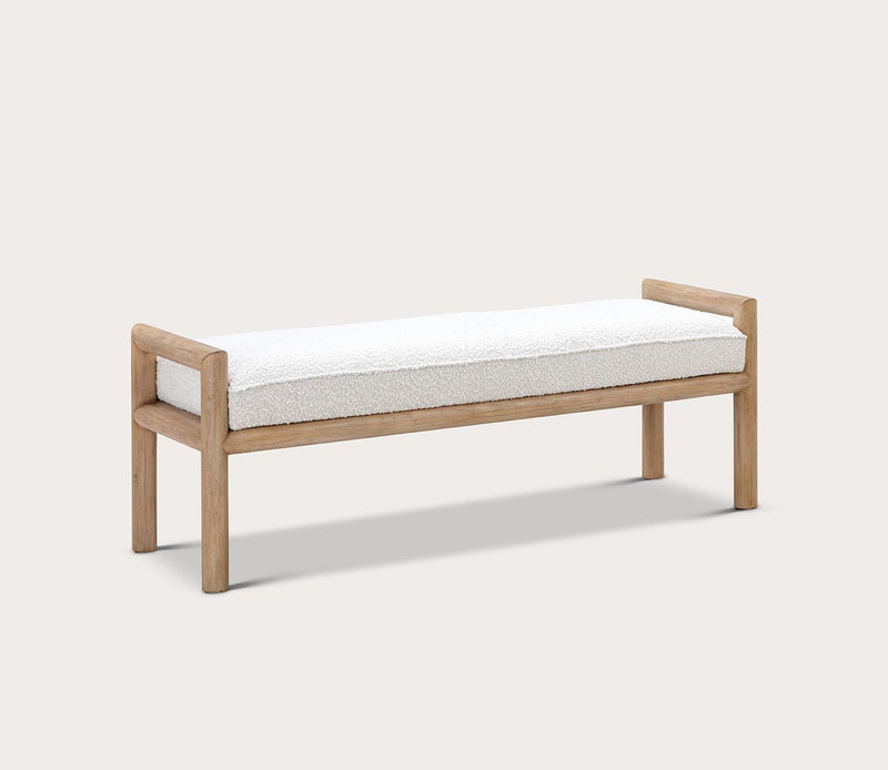 Dorsey Boucle Upholstered Accent Bench - Image 3