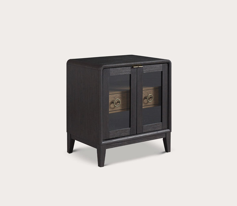 Elure Glass Door Nightstand - Image 3