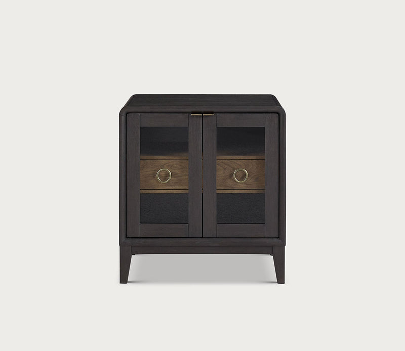 Elure Glass Door Nightstand - Image 2