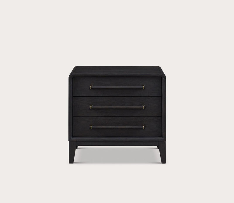 Elure Wood 3-Drawer Nightstand - Image 3