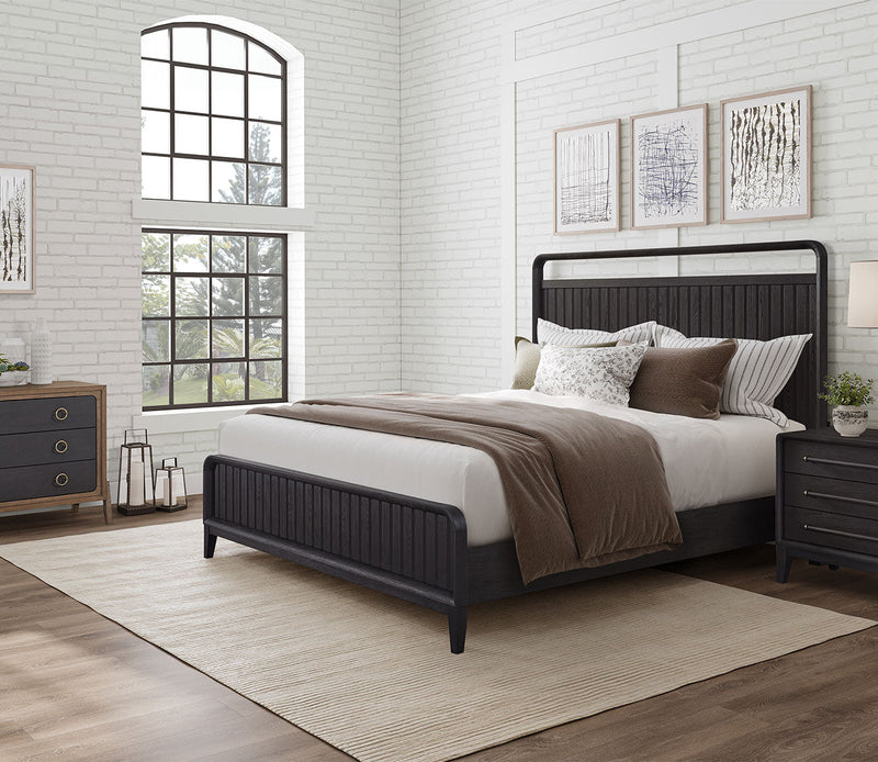 Elure Wood Open Panel Bed - Image 1