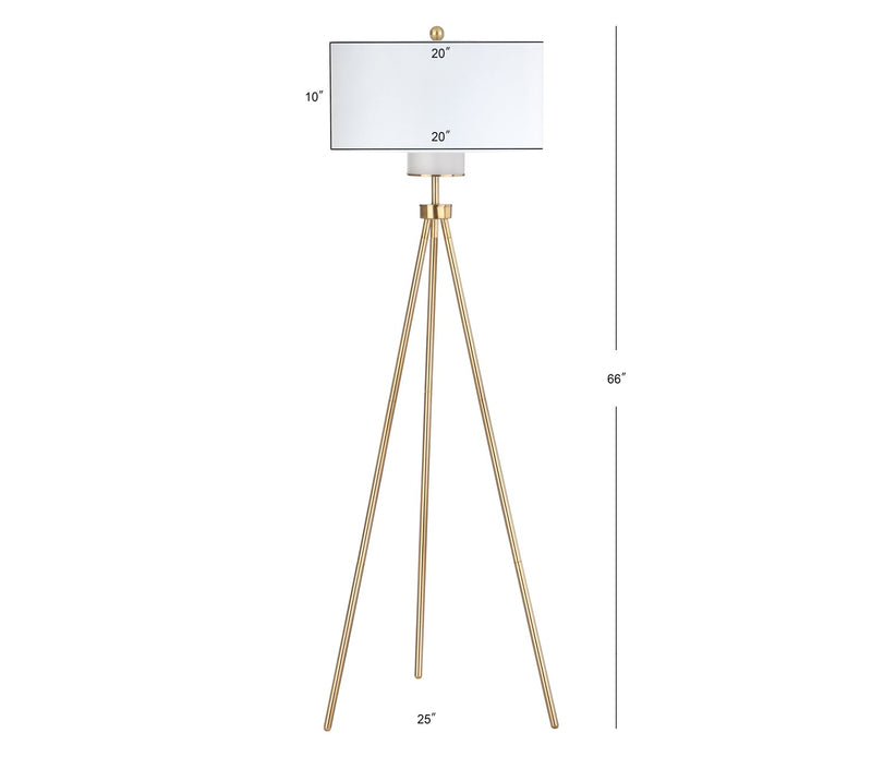 Enrica Tripod Gold Floor Lamp - Image 3