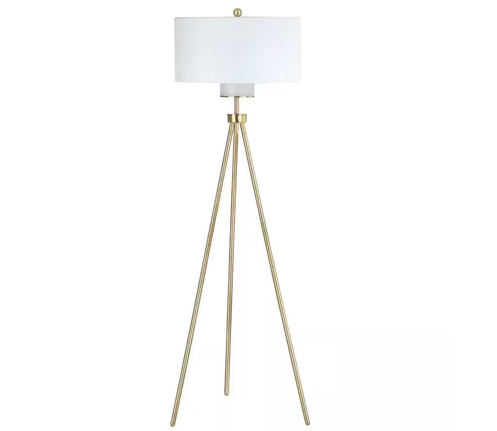 Enrica Tripod Gold Floor Lamp by Safavieh
