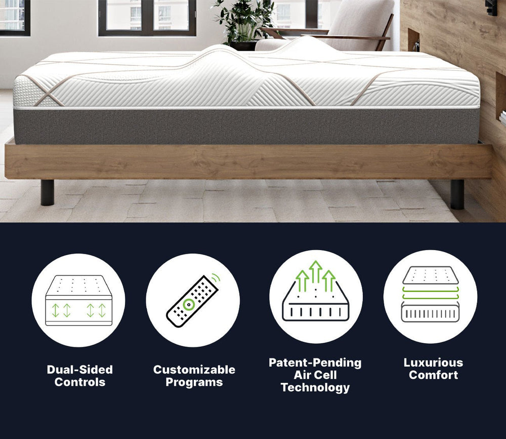 GhostBed Massage Foam Mattress features highlights