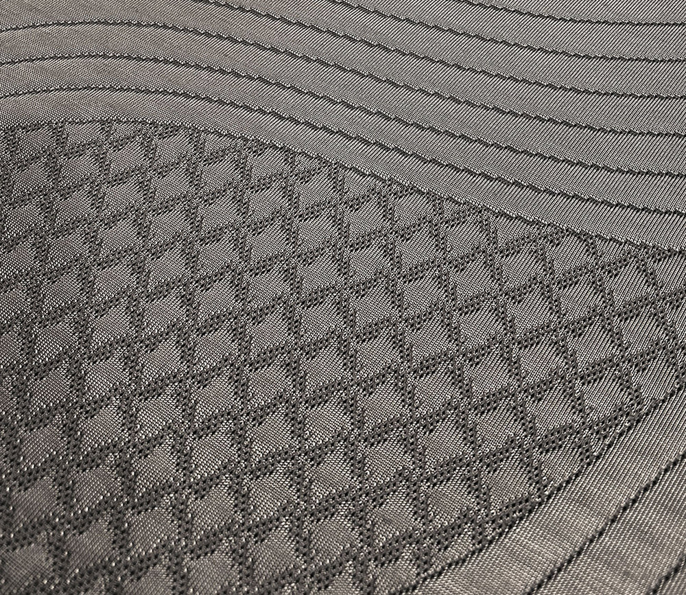 GhostBed Premium Foam Mattress close - up fabric and pattern