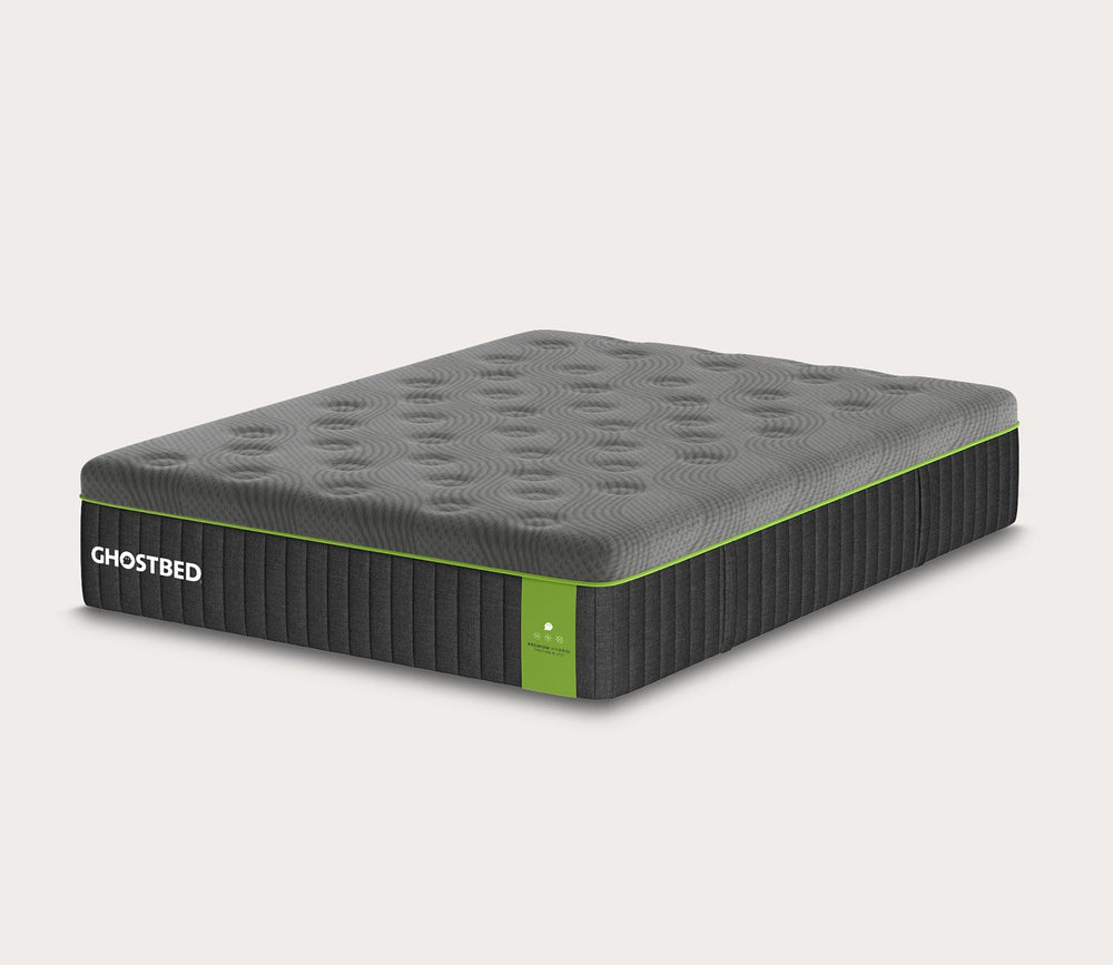 GhostBed Premium Hybrid Mattress at an angle