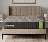 GhostBed Supreme Hybrid Mattress featured with an upholstered bed in a bedroom setting