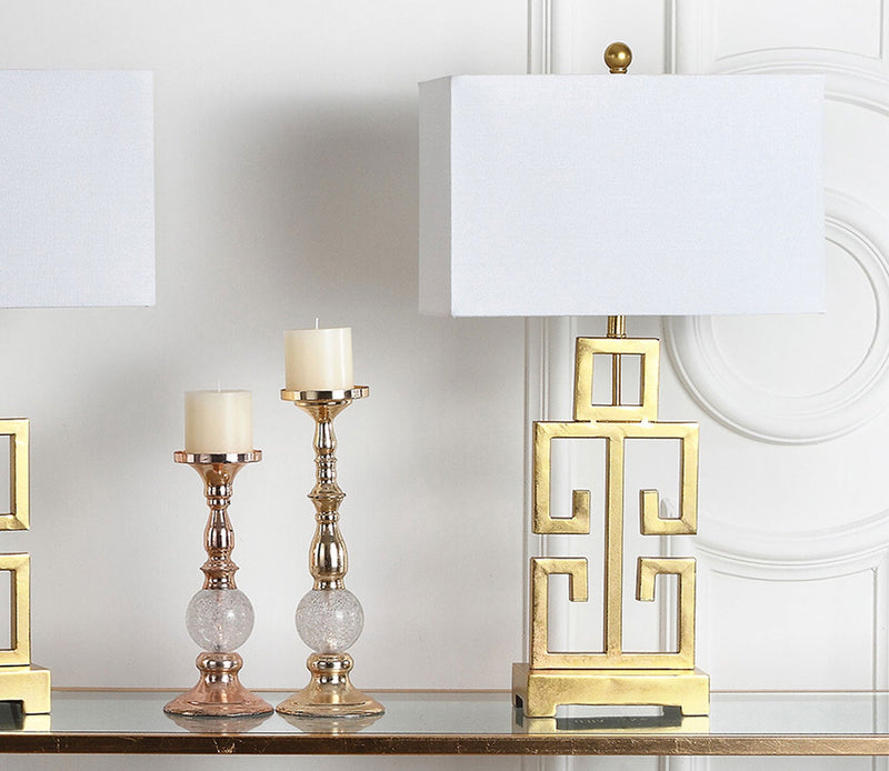Greek Gold Key Table Lamp Set of 2 - Image 2