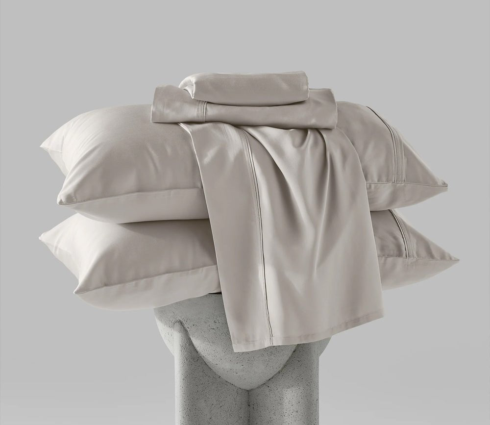 Hush Iced Cooling Sheet Set in champagne, silo