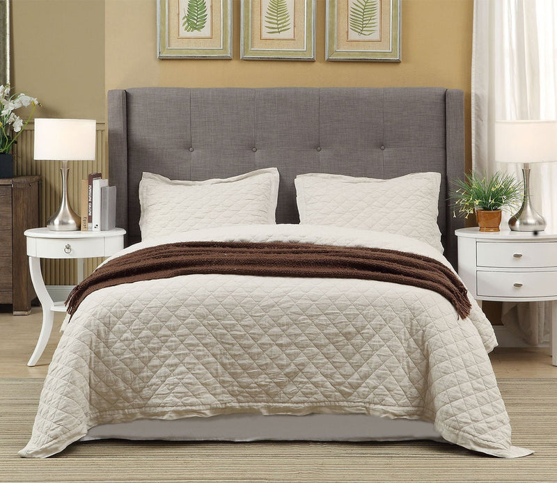 Modus Furniture Madeleine Wingback Upholstered Headboard - Image 2