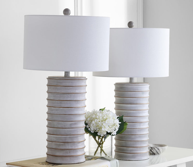 Melina White Table Lamp Set of 2 - Image 1