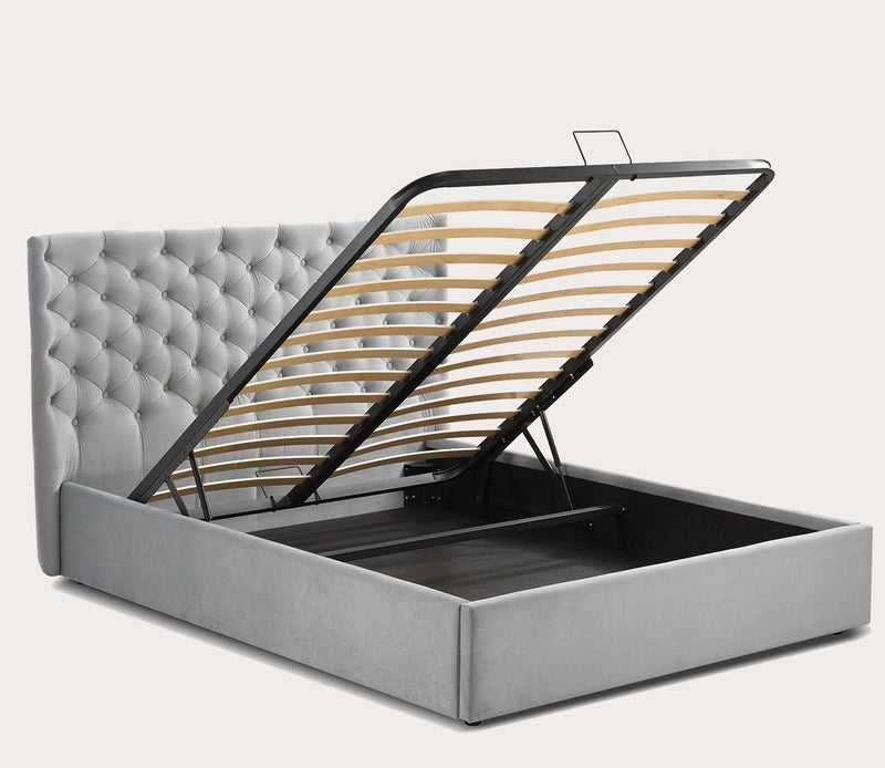 Parker Tufted Velvet Upholstered Storage Bed - Image 4