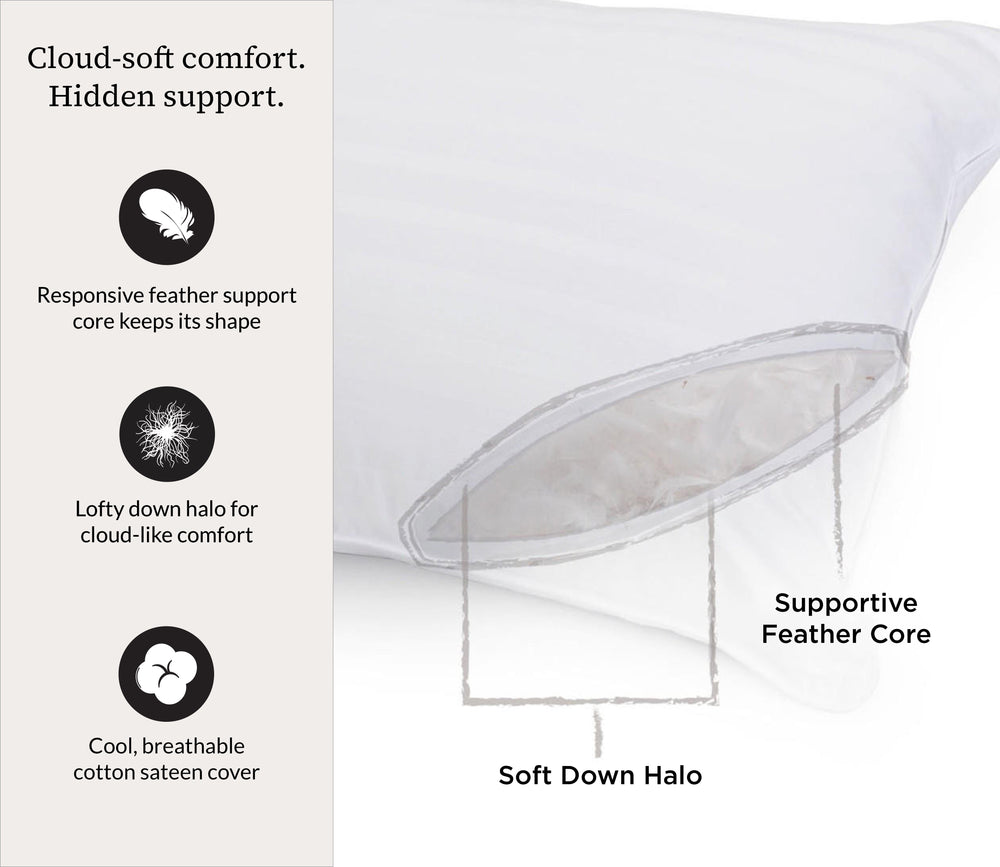PranaSleep Halo Down Pillow by PranaSleep
