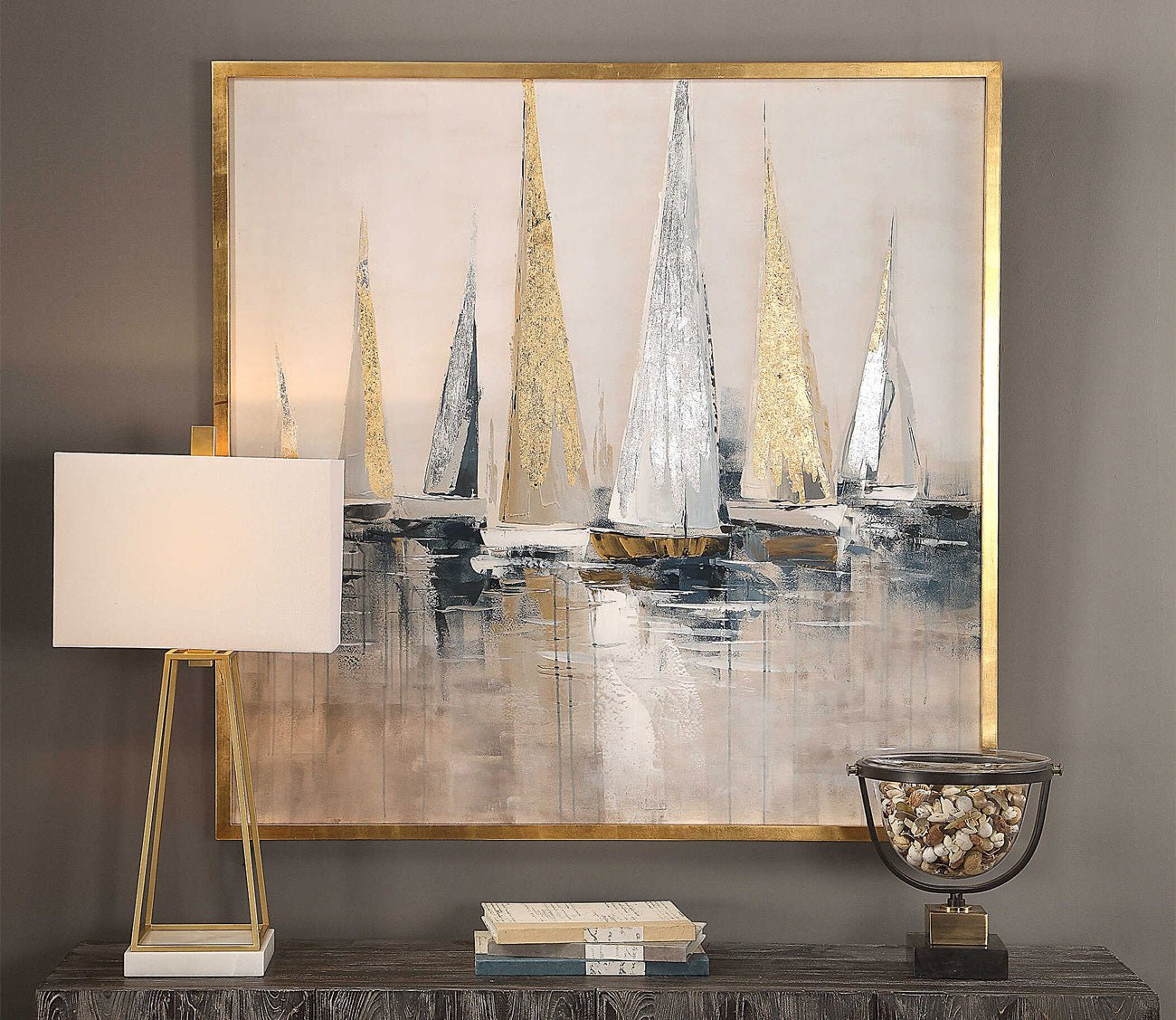 Regatta Hand Painted Canvas by Uttermost