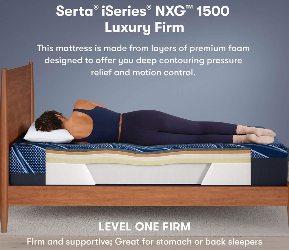 Serta iSeries NXG 1500 All - Foam Luxury Firm Mattress by Serta