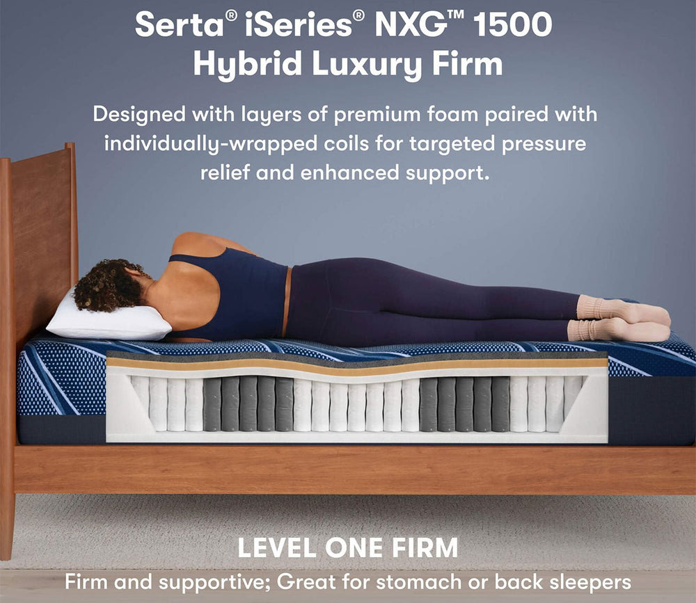 Serta iSeries NXG 1500 Hybrid Firm Mattress by Serta
