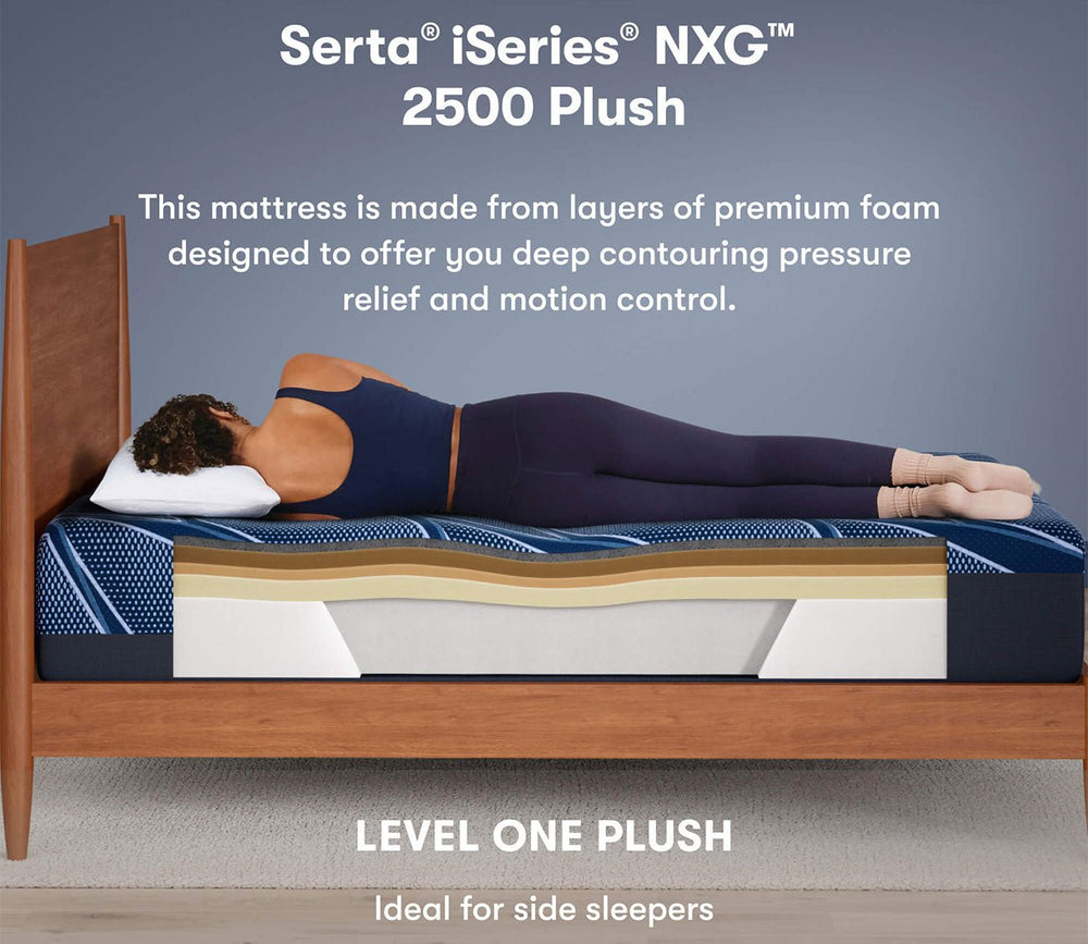 Serta iSeries NXG 2500 All - Foam Plush Mattress by Serta