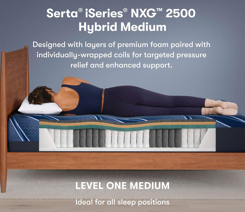 Serta iSeries NXG 2500 Hybrid Medium Mattress by Serta
