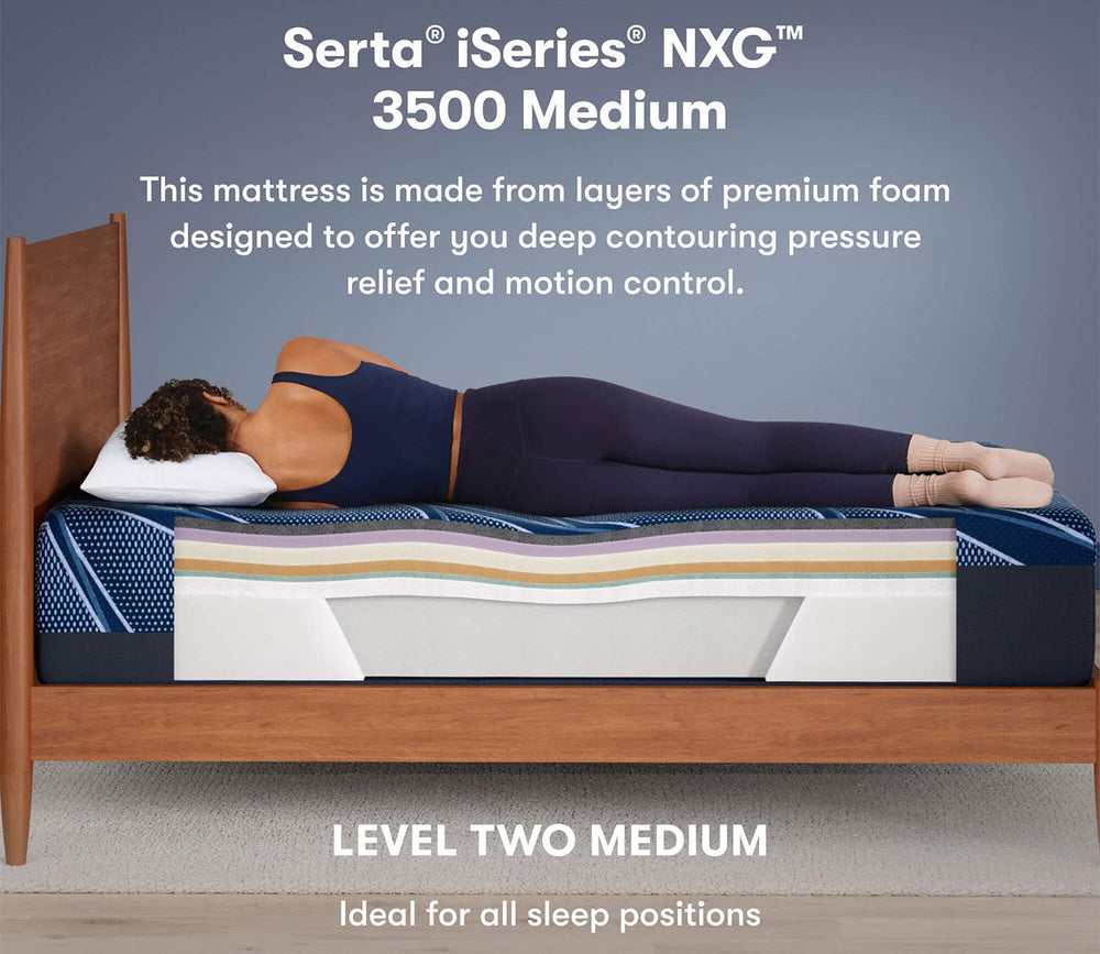 Serta iSeries NXG 3500 All - Foam Medium Mattress by Serta