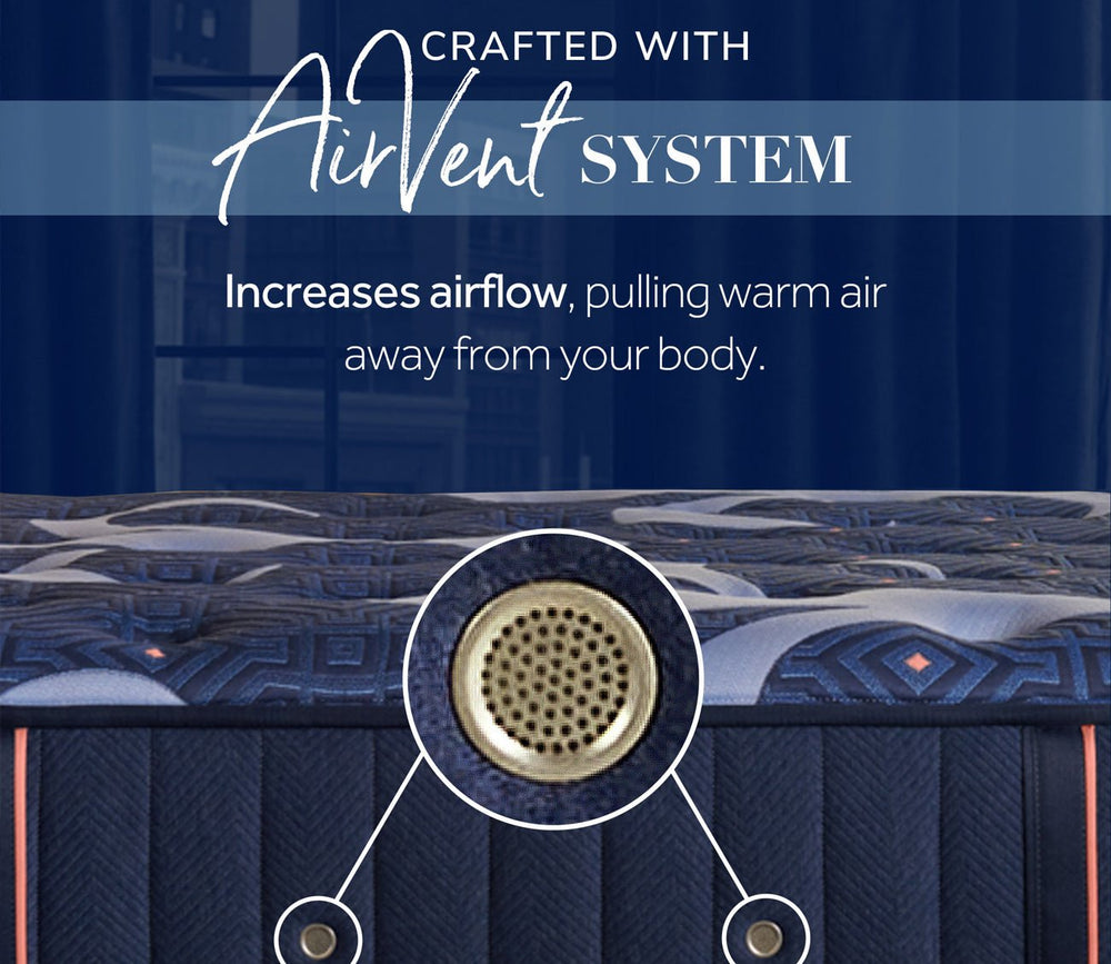 An airvent system increases aireflow, pulling warm air away from your body