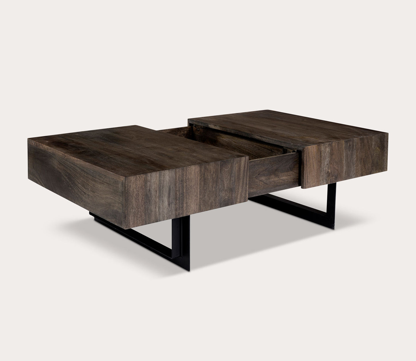 Tiburon Solid Acacia Wood Storage Coffee Table