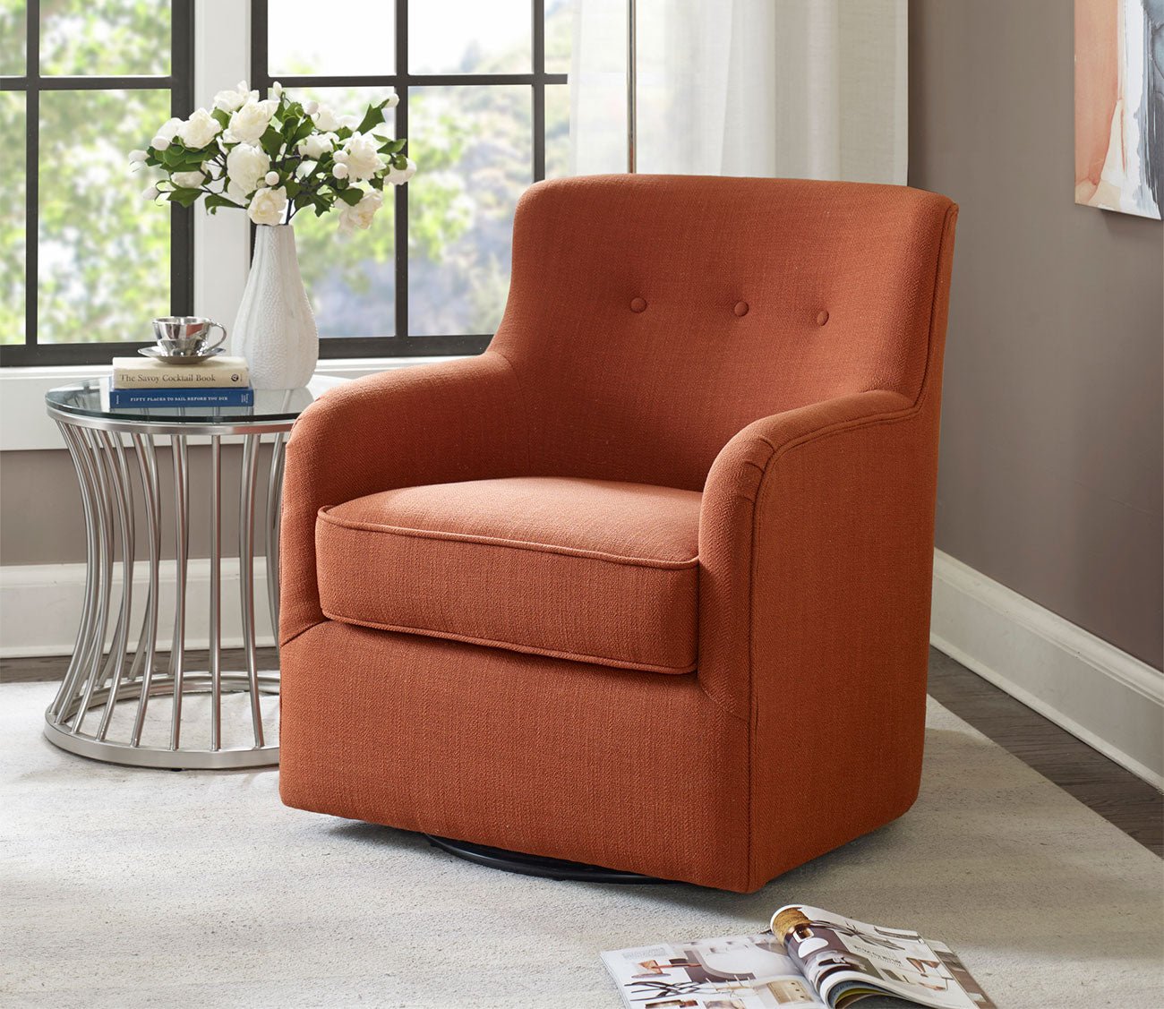 Adele Swivel Accent Chair by Madison Park