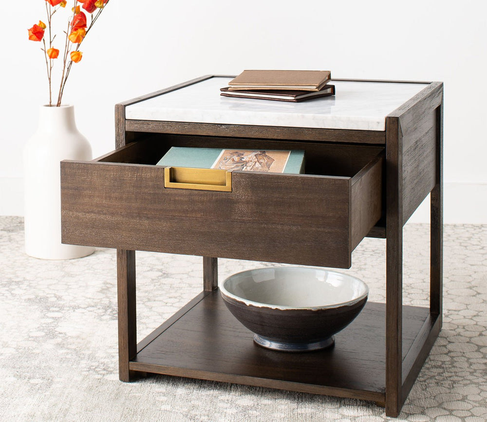Adeline 1-Drawer Nightstand by Safavieh