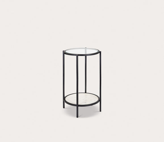 Alecsa Round End Table by Surya