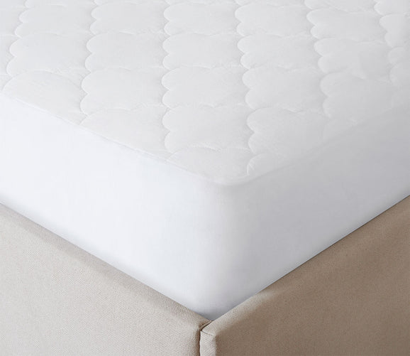 All-Natural Cotton Percale Quilted Mattress Pad by Sleep Philosophy