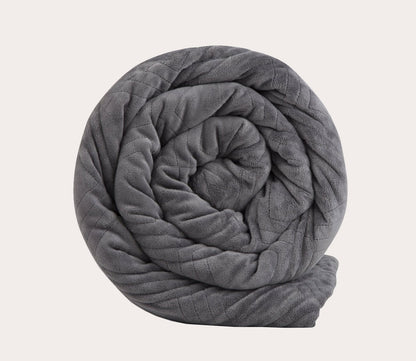 All Season 2-in-1 Grey Weighted Blanket Bundle by Hush Blankets