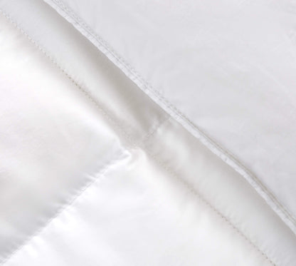 All Season White Down Fiber Comforter Medium Warmth by Serta