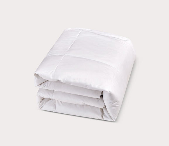 All Season White Goose Feather and Down Fiber Comforter by Scott Living