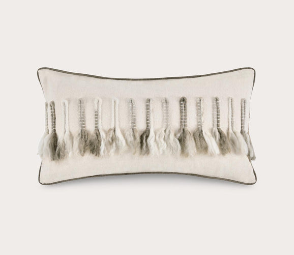 Villa by Classic Home Ambrose Ivory Taupe Throw Pillow City Mattress