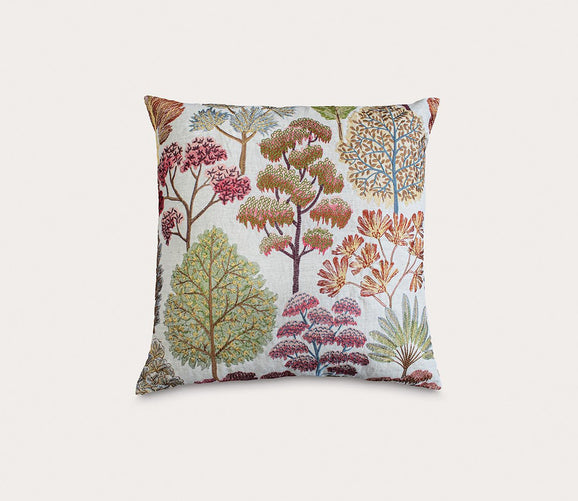 Arcadia Embroidered Throw Pillow by Ann Gish