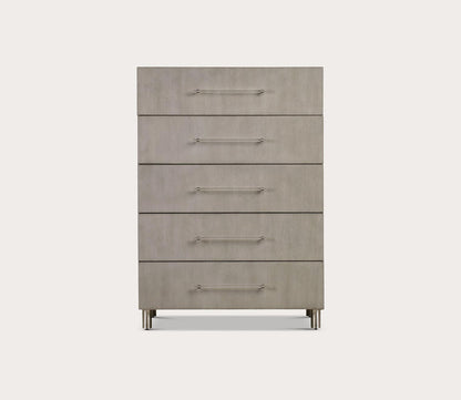Argento Misty Grey Oak 5-Drawer Chest by Modus Furniture