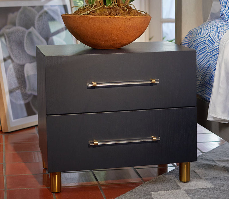 Modus Furniture Argento Oak 2-Drawer Nightstand - Image 2